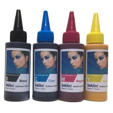 400ml Epson Compatible Dye Sublimation Ink, 100ml each of Bk,C,M,Y - InkTek Brand.