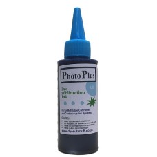 100ml of Light Cyan Epson Compatible  Sublimation Ink -  PhotoPlus Brand.