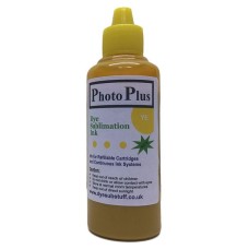 100ml of Yellow Epson Compatible  Sublimation Ink -  PhotoPlus Brand.