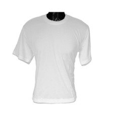 T Shirt - XLarge Adult Size White Cotton/Polyester T Shirt for Dye Sublimation Printing.